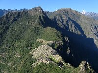 Pohled na Machu Picchu z vrcholku Huayna Picchu